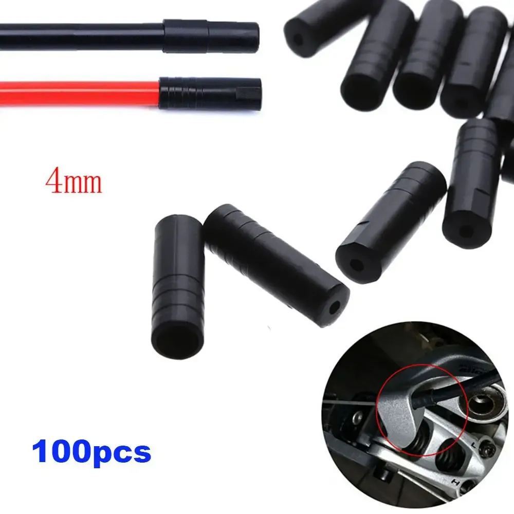 Onderdelen 100 stcs 4/5 mm mountainbiken behuizing Ferules Crims Cord End Covers derailleur kabel doppen shifter remlijndop