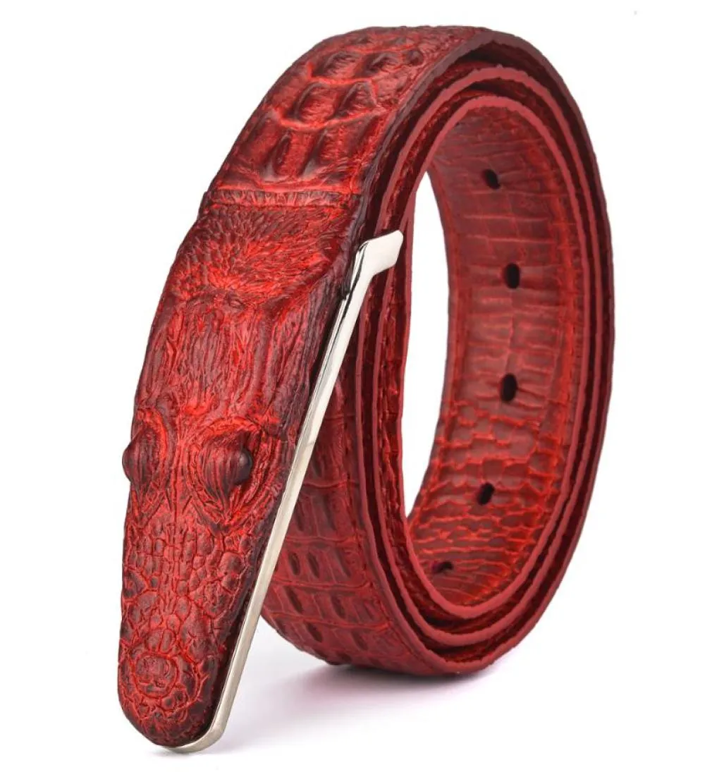 2020MENS BELTS LUXURY LEATHER DESIGNER BELT MEN高品質のCEINTURE HOMME CINTO MASCULINO LUXO CROCODILE CINTURONES HOMBRE 2020 1046964