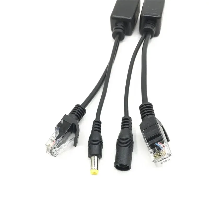 Poe Cable Passive Power sobre o adaptador Ethernet Poe Splitter RJ45 Módulo de fonte de alimentação do injetor 12V para Camea IP