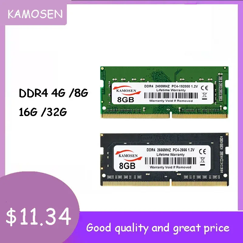 RAMS DDR4 RAM 2GB 4GB 8GB 16GB 32GBスティック2133 2400 266660ピンPC4ノートブックユニバーサルメモリ17000 19200 2666V