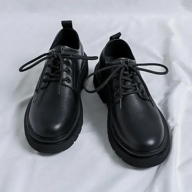 Торговые туфли мужская роскошная бизнес, повседневная черная высокая качественная итальянская бренда, классическая формальная работа, формальная работа