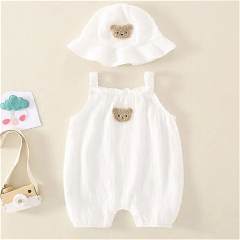 Designer Baby Rompers Bodyborn Bodyfant Body Infant Halingsuits Cotton Toddler Boy Girl Girl +Cap Outfit Kids Set di vestiti per bambini