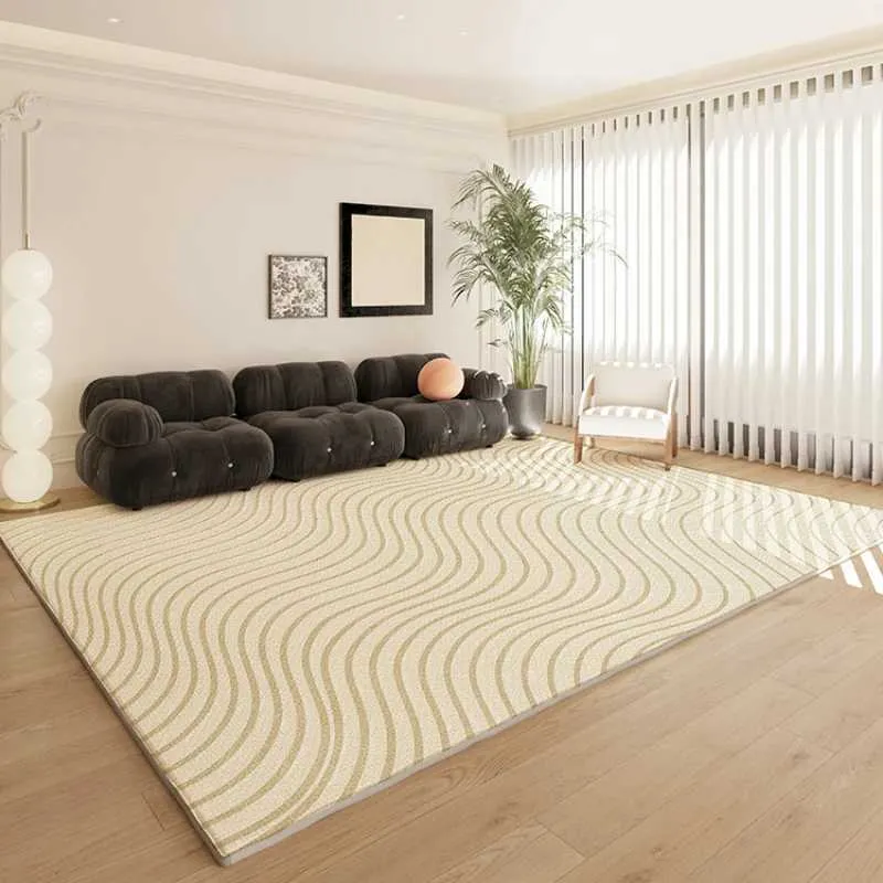Carpets French Crème Couleur de salon Décoration Tapis Home Bedroom Bedside Baye Witle