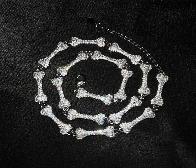 Collares colgantes collar de empalme único incremento de circón pequeño joyas de geometría de huesos exquisitos para mujeres compromiso de boda O1440793