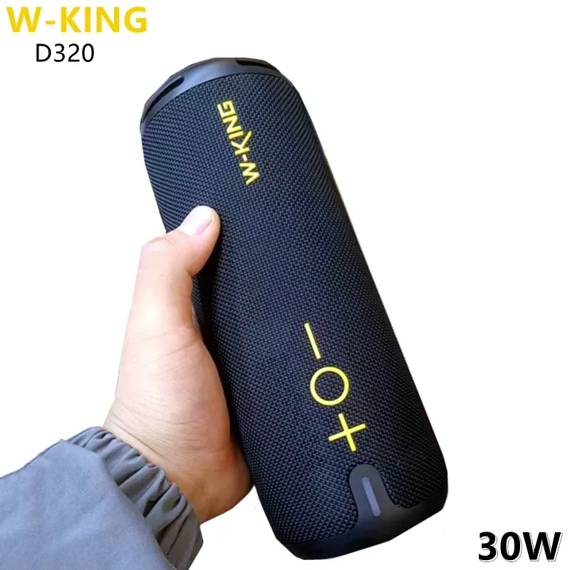 Högtalare WKing D320 Portable Bottle Shape 30W Super Bass Boom Box IPX7 Waterproof Outdoor TWS Wireless Bluetooth Högtalare med RGB Light