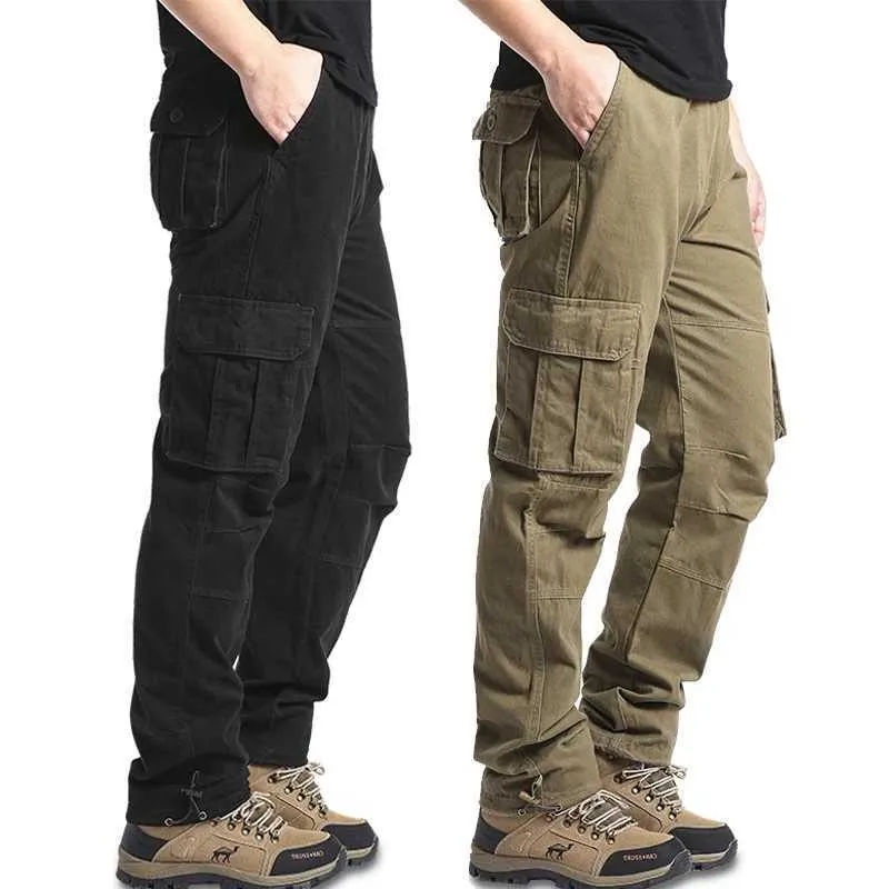 Spodnie męskie duże męskie Spodnie Spodnie sportowe sprężyste talia taktyczne spodnie ładunkowe Męskie spodnie piesze jogger bawełniane spodnie 2404
