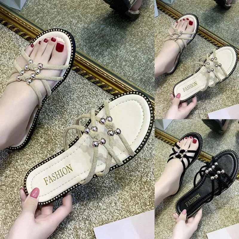 Slippers Fashion Spring and Summer Women Strap Flat Casual Beach Shoes