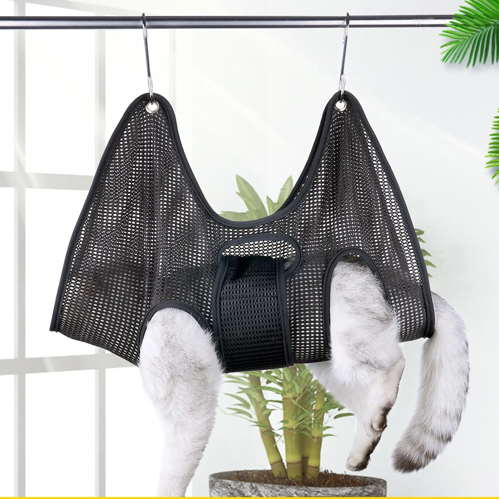 Dashing Paw Dog Grooming Hammock - Medium For Dogs Up To 45 Lbs, Safe With Locking Carabiners