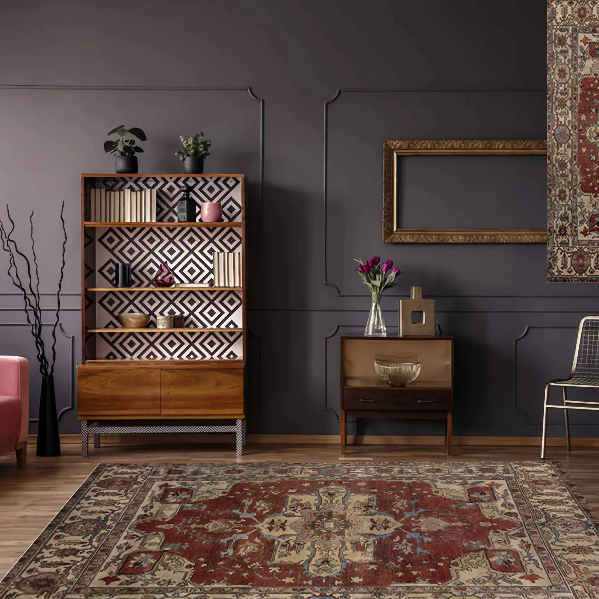 Dywany Nowe tureckie krajowe dywan wiatru perski amerykański retro salon sofa stolik kawowy sypialnia matka do domu dywan domowy
