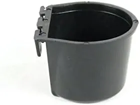 24-Pack Black Cage Cups - 8 Oz Feed & Water Cups For Poultry, Birds, Hamsters, Small Pets (1/2 Pint Capacity)