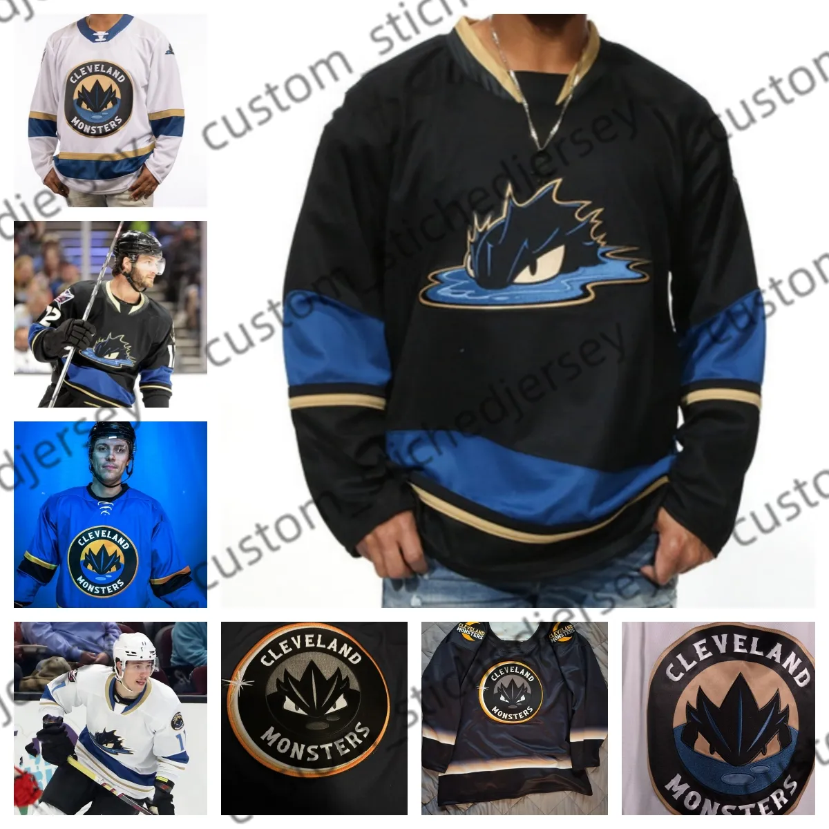 Cleveland Monsters Hockey Jersey Vogelhuber, Broadhurst