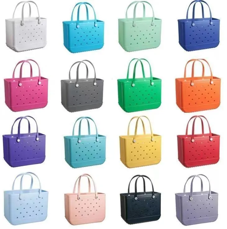 DHgate Large Size Rubber Beach Bags Waterproof Sandproof EVA Portable Travel Bags Washable Tote Bags for Beach Sports Market Bags Luggage Accessories