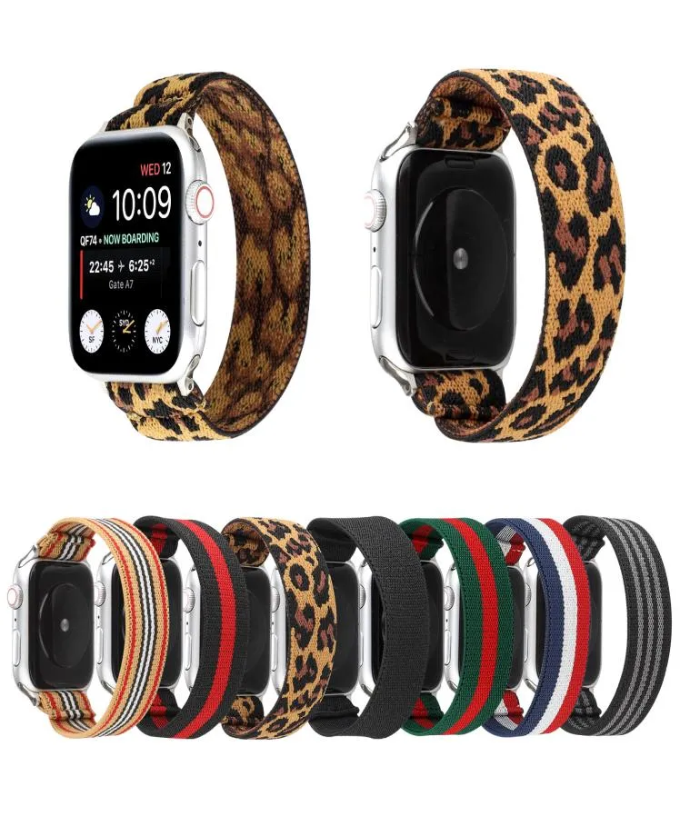 Designer Luxe Apple Watch Bands Polsband Smart Elastische Banden 384042444mm Tide Brand Bracelet Belt vervangingen IWatch Series5991799