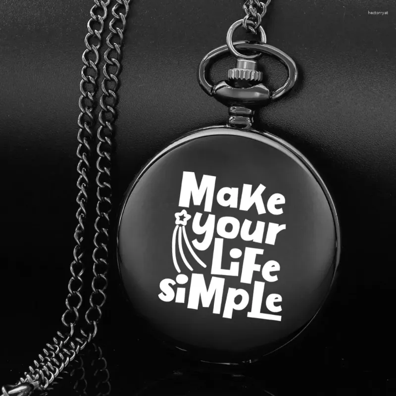 Les montres de poche rendent votre vie simple design sculpture en anglais