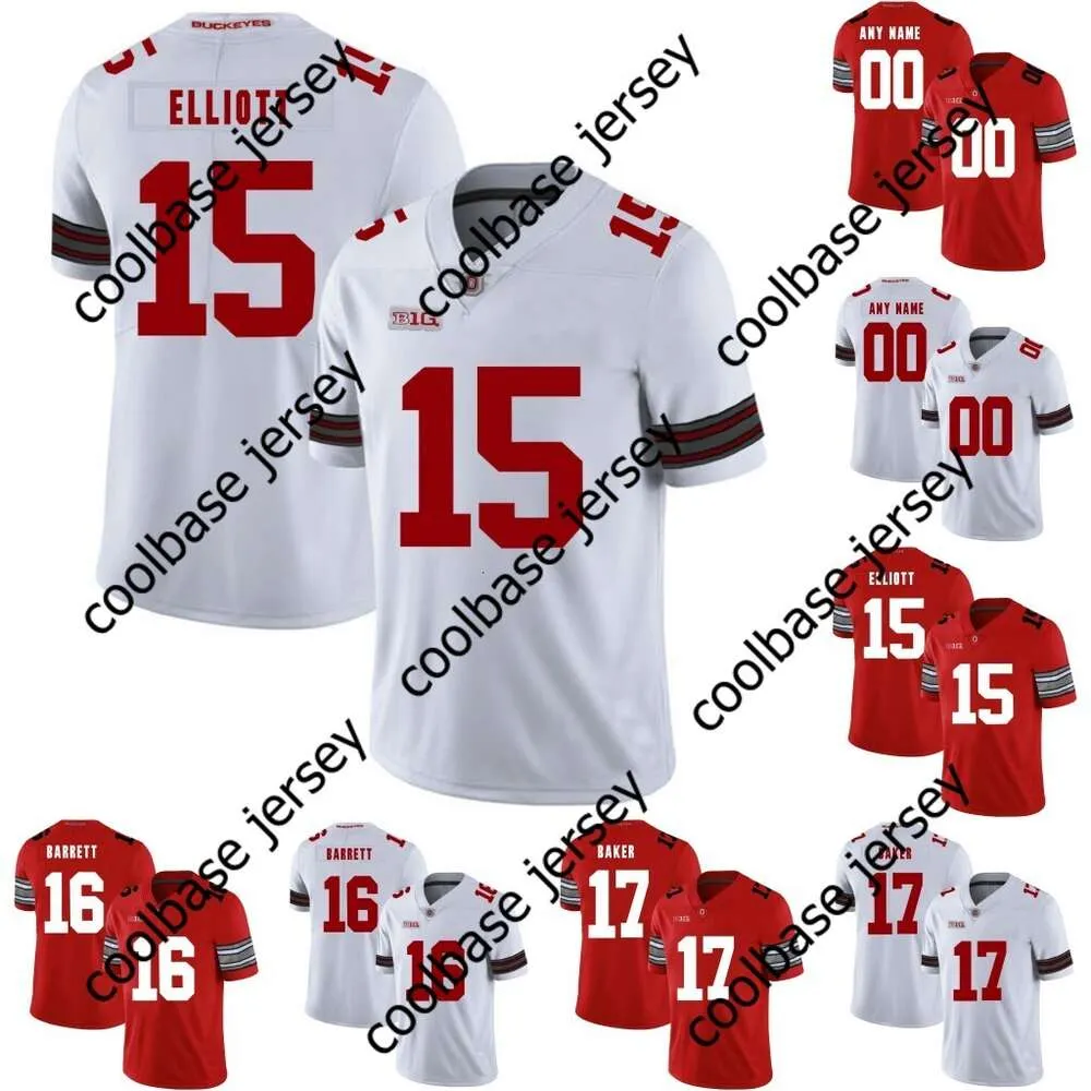 Jerseys Mens Women Youth Ohio State Buckeyes Football # Ezekiel Elliott J.T.Barrett Joey Bosa Jerome Baker College Football Cousued Jersey