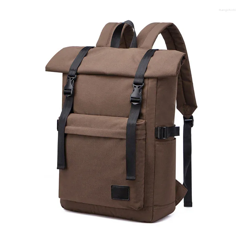 Ryggsäck Retro Classic Canvas Bag Outdoor Mountaineering Travel Waterproof Laptop Computer College Student School