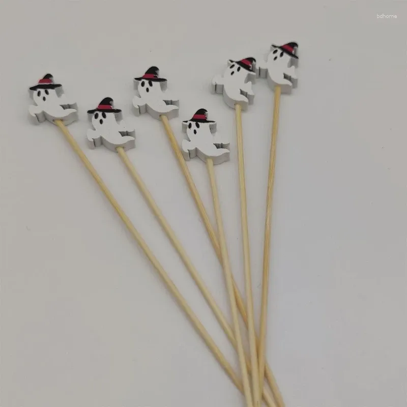 Forks 100 PCs Bat Spiders Cocktails de abóbora palitos de dente com o Dropship de decoração