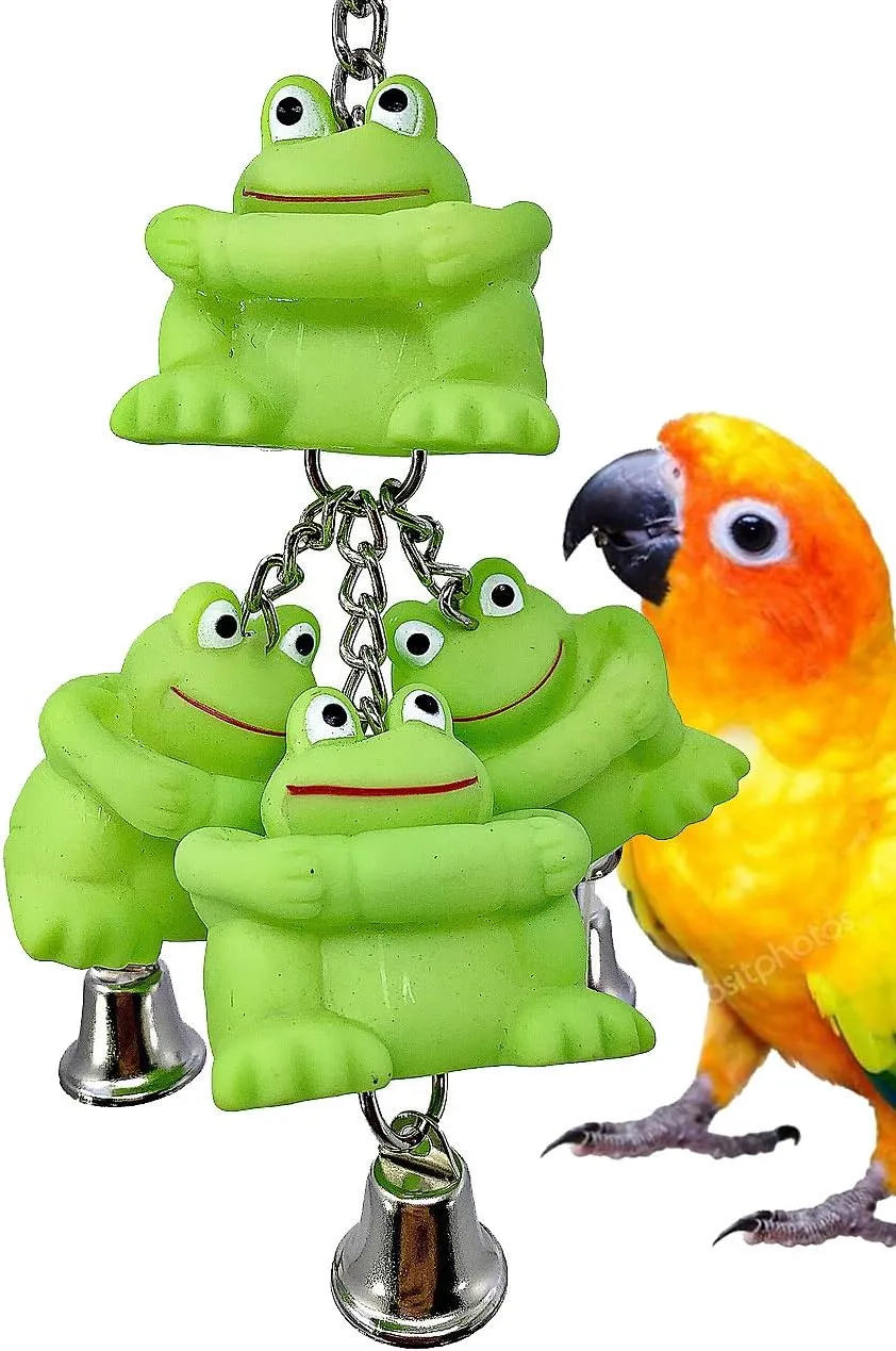 Triple Frog Ringer birdie toy - Bonka Bird 3277