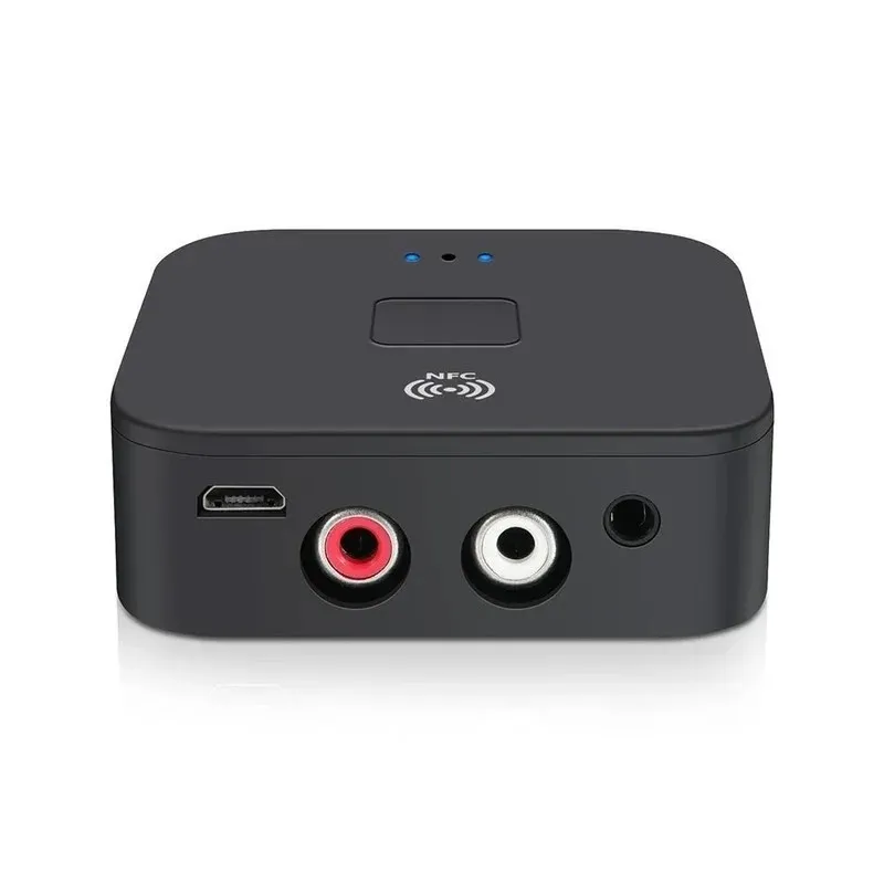 2024 Bluetooth 5.0 RCA Audio Receiver Aptx 3,5 мм Aux Jack Music Bluetooth Adapter с NFC для автомобильных телевизионных компьютеров2.APTX Audio Adapter для телевизора