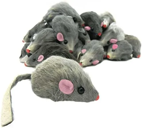 Rattle Sound Cat Toys Buy AXEL PETS 20 Rainbow Mice With Catnip And Rattle Sound Made Of Real Rabbit Fur Interactive Catch Play Mouse Toy For Cat, Pack Of 20 Mice Online
