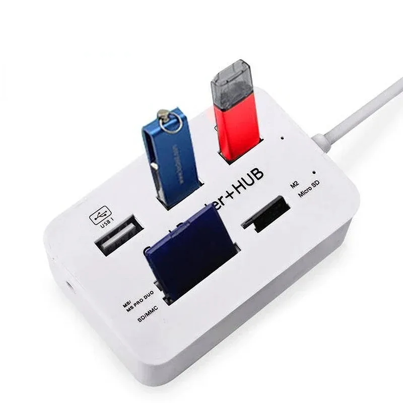 Hub USB 3 porte hub splitter hub 2.0 con lettore di schede SD/TF/M2 la scheda telecamera laptop tastiera I8 Micro SD Micro SD