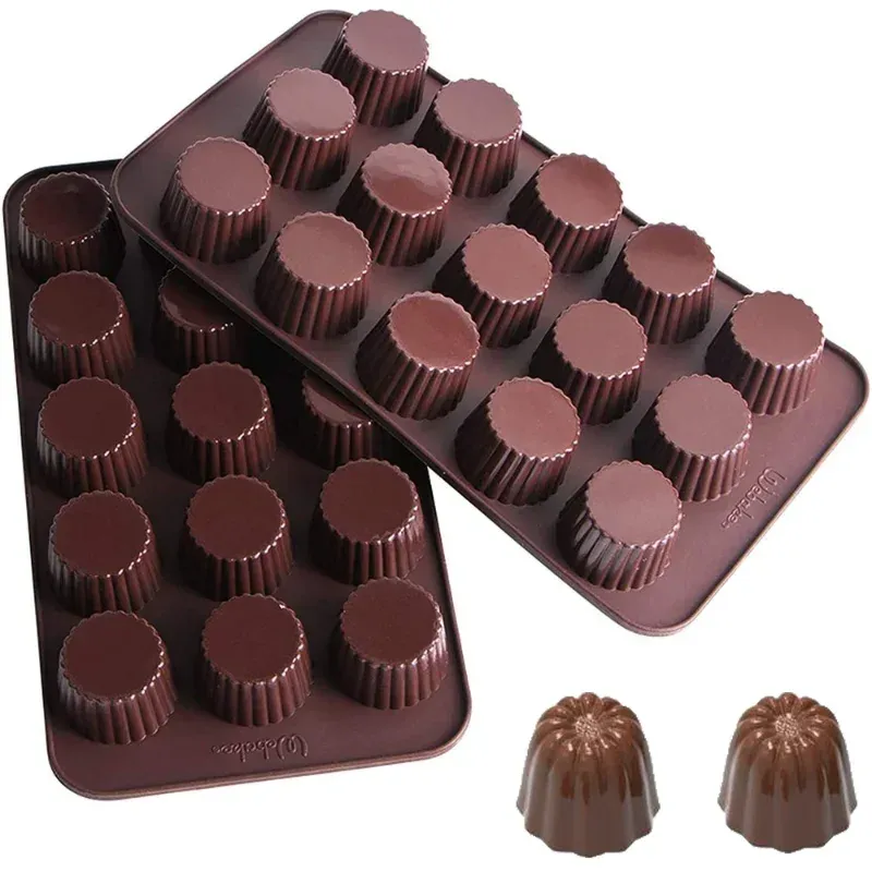 Moldes 1pc Silicone molde doce chocolate molde de molde de molde de panificação de gelatina de amendoim com manteiga de copo de pica de decoração da ferramenta de decoração de acessórios de cozinha acessórios