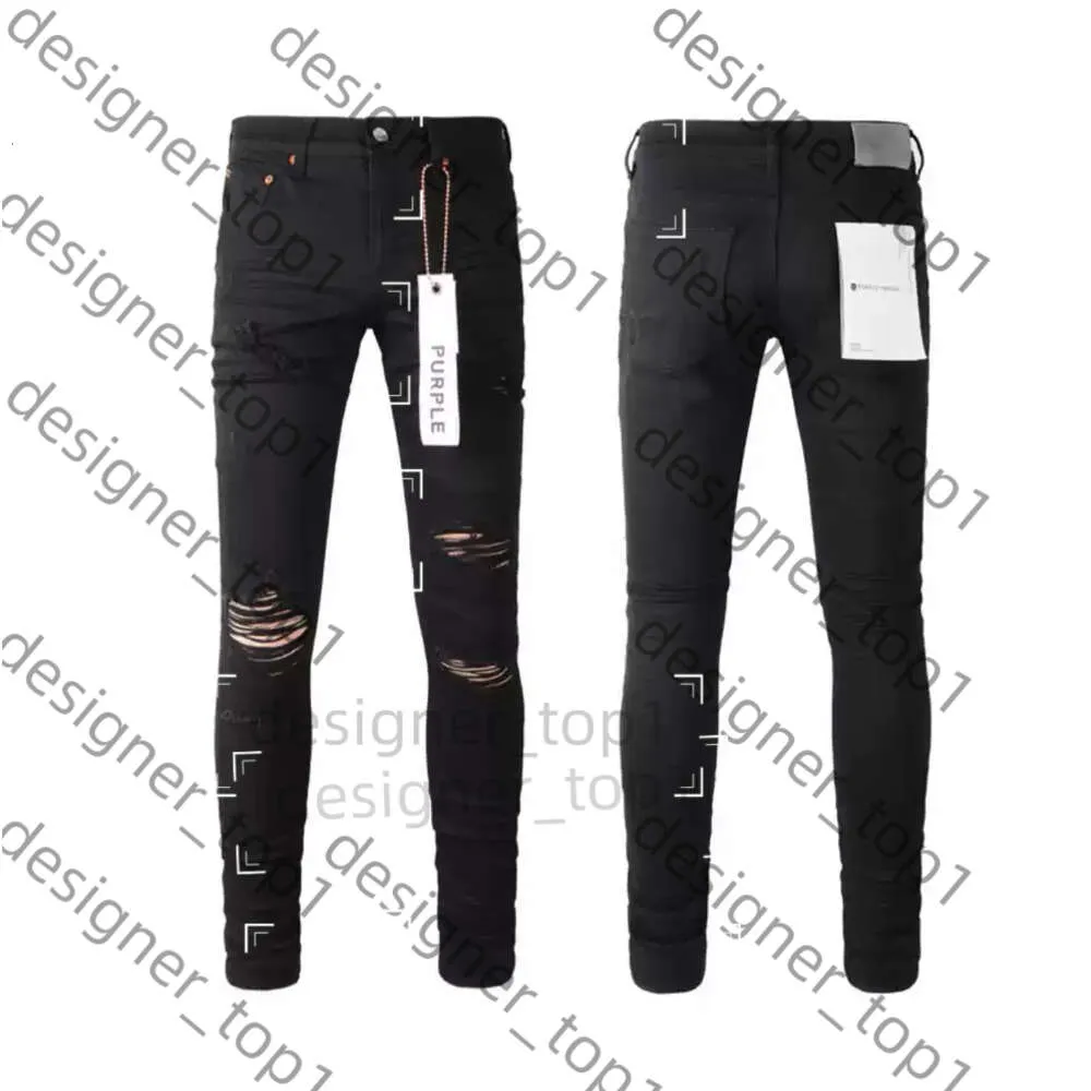 Designer lila Jeans Herren Skinny Motorcycle Lila Jeans Designer Trendy Trendy Ripped Patchwork Loch das ganze Jahr über schlanke Beinbeingroßhandel Lila Jeans für Mann 5623