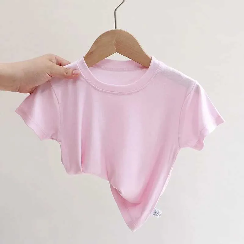 T-shirts Baby clothing summer baby boy cotton printed short sleeved children girl breathable casual T-shirt girl top 1-3YL24F