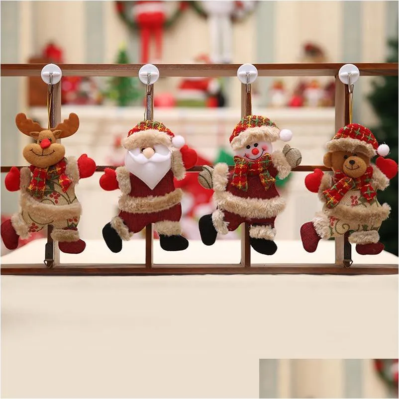 Christmas Decorations 2023 Happy Year Ornaments Diy Xmas Gift Santa Claus Snowman Tree Pendant Doll Hang For Home Noel Natal 220912 Dr Otmqu