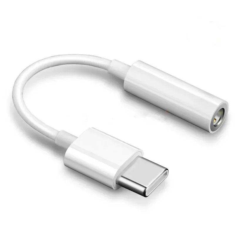 Tip C 3.5 Jack Kulaklık USB C ila 3.5mm AUX Kulaklık Adaptörü Huawei V30 Mate 20 P30 Pro Xiaomi Mi 10 9