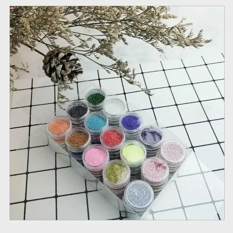 YSMV Tattoo Transfer 45 Colors Glitter Powder Shinning 4 Gules Kit for Diy Nail Art Temporary Tattoo Kids Face Body Painting Decorate Christmas Tool 240426