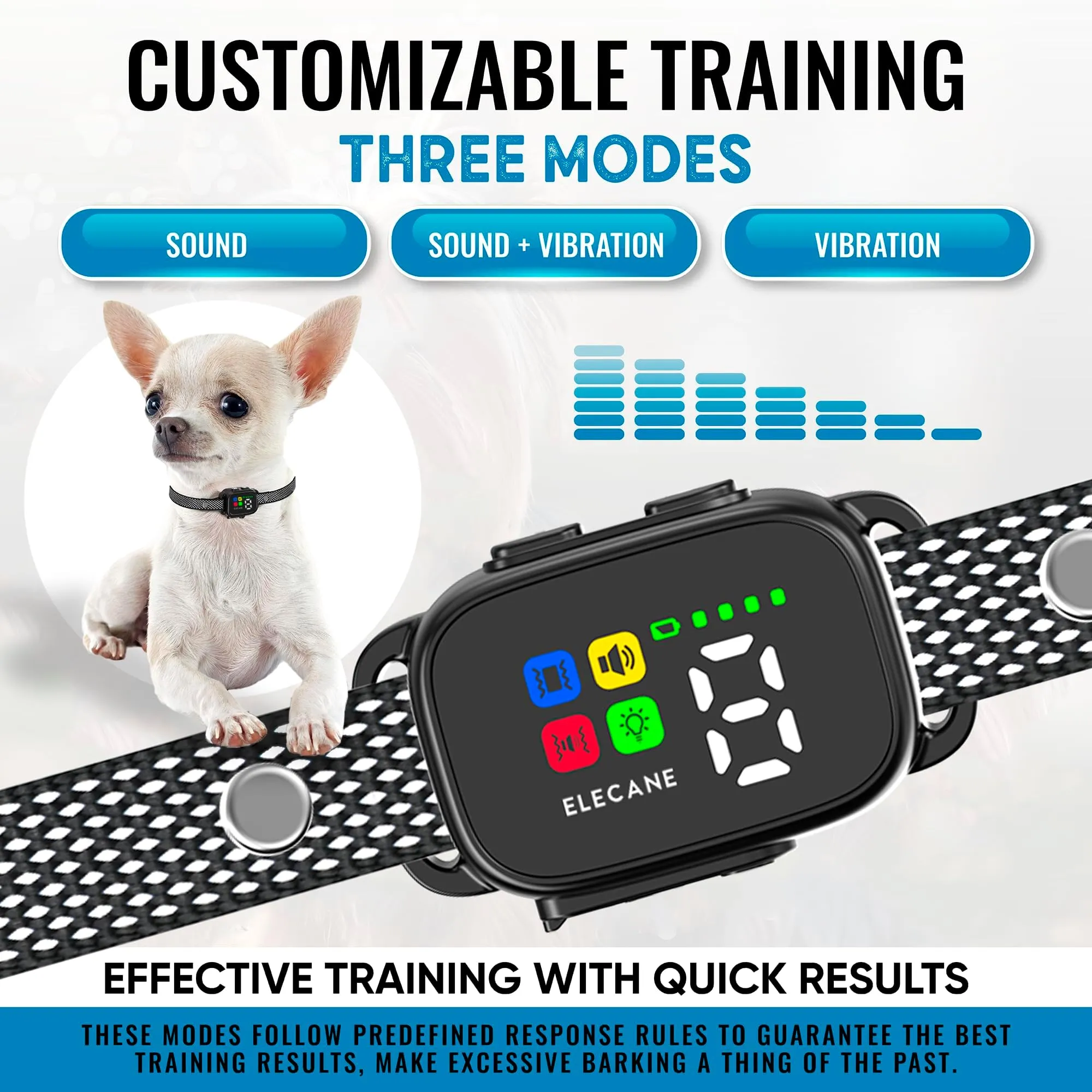 Tiny Dog Bark Collar No Shock, Vibration Training for 5-5lb Pups! Remote  Control, Shop Now!