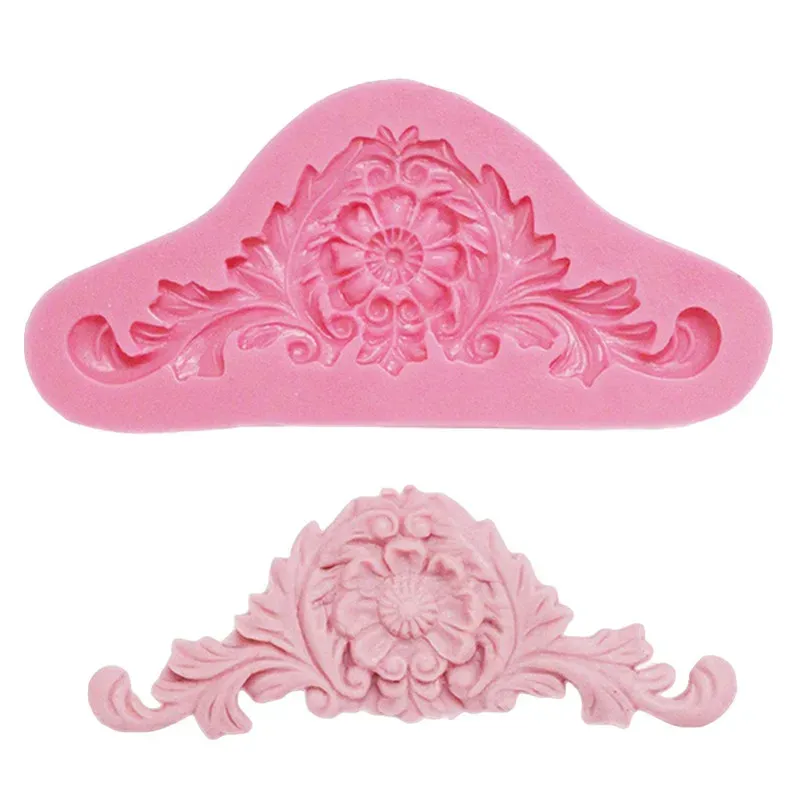 Moulds Gum Paste Mold DIY Cake Mold Sugarcrafts 3D Baroque Crown Fondant Chocolate Silicone Decorating Tool Kitchen Baking Pastry Decor