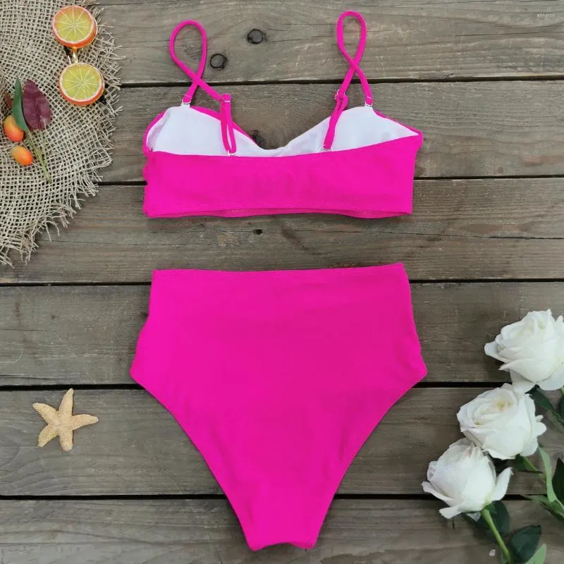 halter neck high waisted bikini