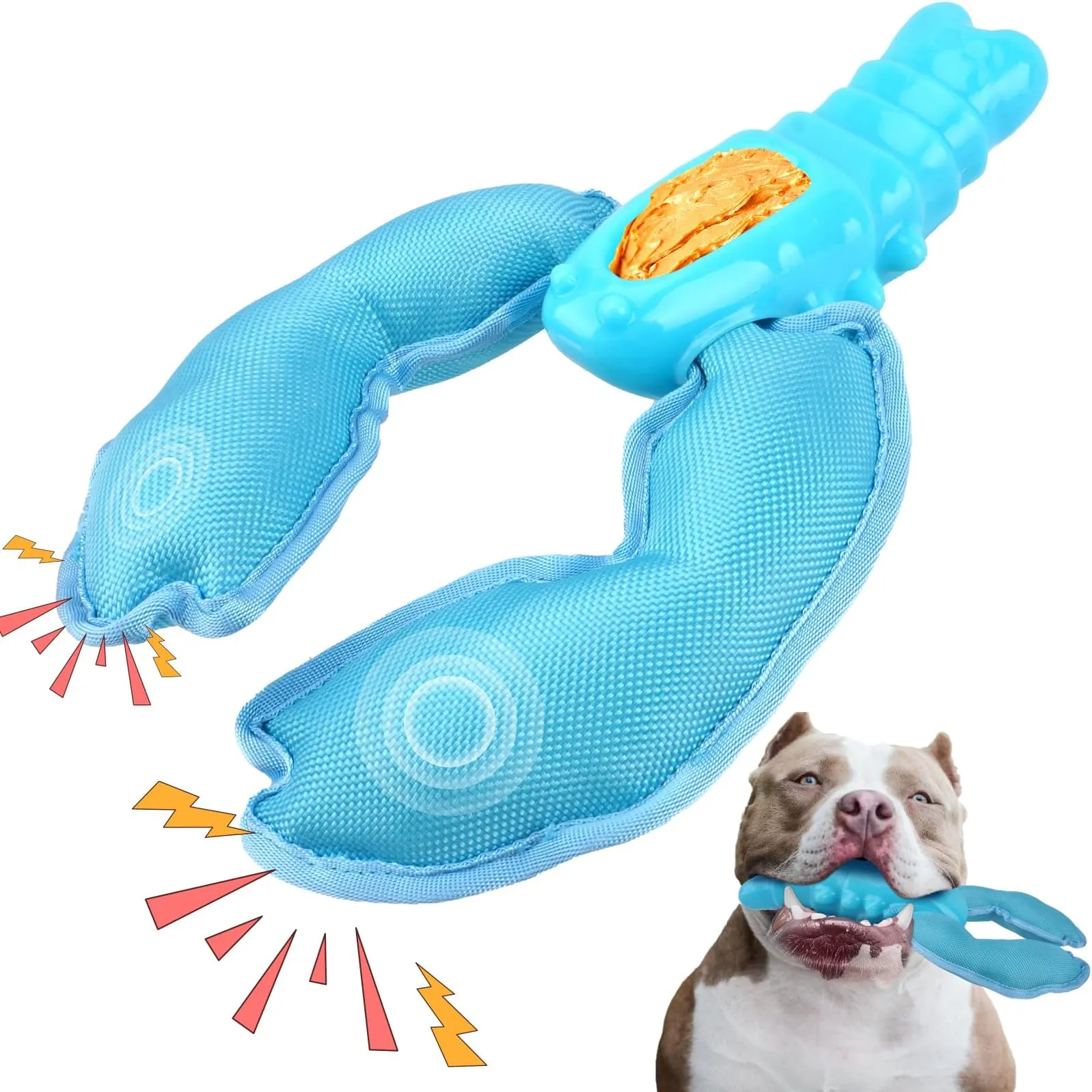 all for paws plush mush potato dog toy Handsome Squidward Plush Extra-Large + Tug Dog Toy
