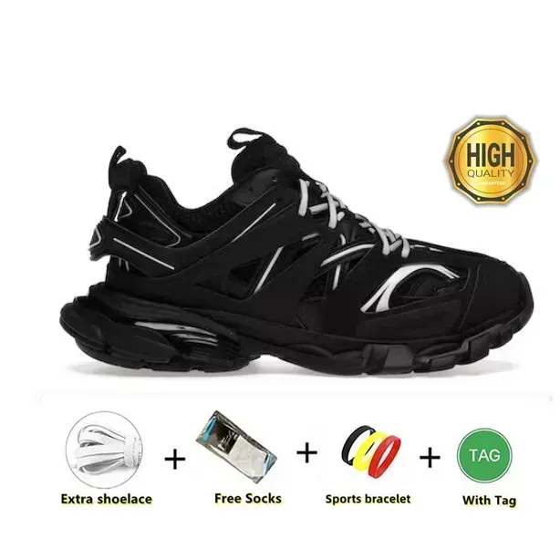 designer shoes track tracks mens women trainers Track 3 Shoes AAA Triple white black Gomma leather Trainer Nylon Printed Platform Sneakers shoes Size 35-45