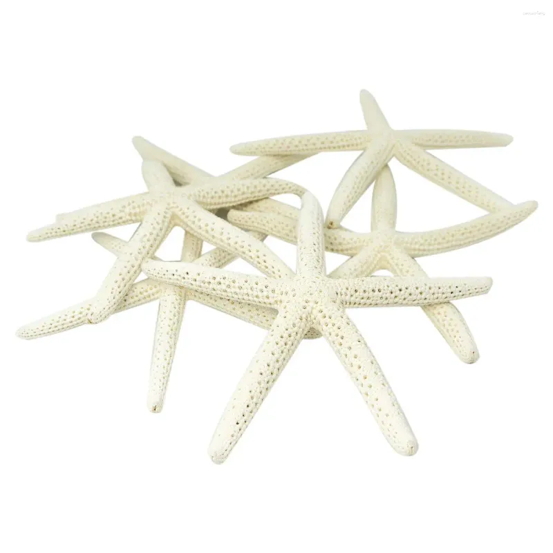 Decorazione per feste da 12 pezzi Starfish di dito bianco 5-10 cm a cinque dita decorativo