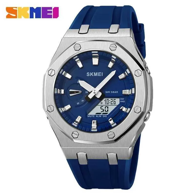 Orologio Digitale Sportivo Uomo In Silicone Nero, Con Cronometro, Sveglia, Conto Alla Rovescia, Retroilluminazione LED, Impermeabile 3 ATM, Per Attività Outdoor - 3