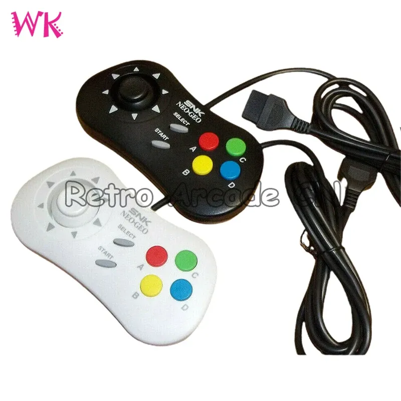 Players Neo Geo Controller Pad AES MVS & CD 15pin with custom clicky thumbstick Modified By NK miniPAD Arcade Game Acessory