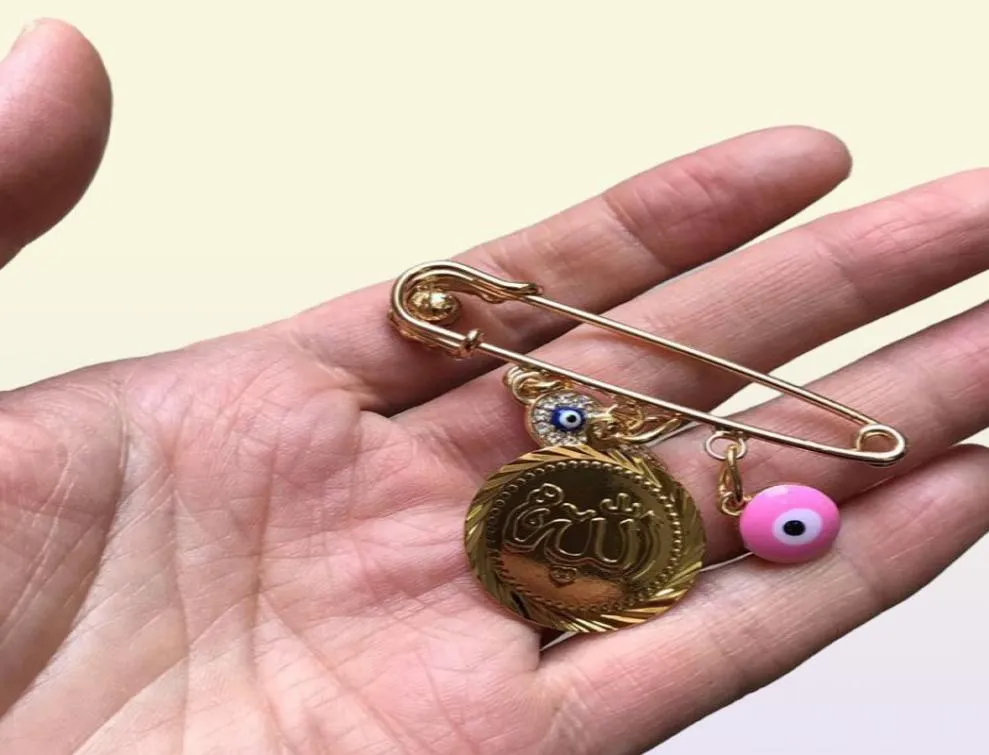 muslim Allah brooch Turkish evil eye baby pin0123456771848571785763