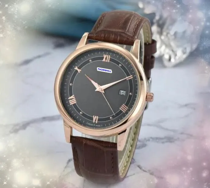 Luxury Three Stiches Quarz Chronograph Watches Men Femmes Automatique DATE DATE CORLOC