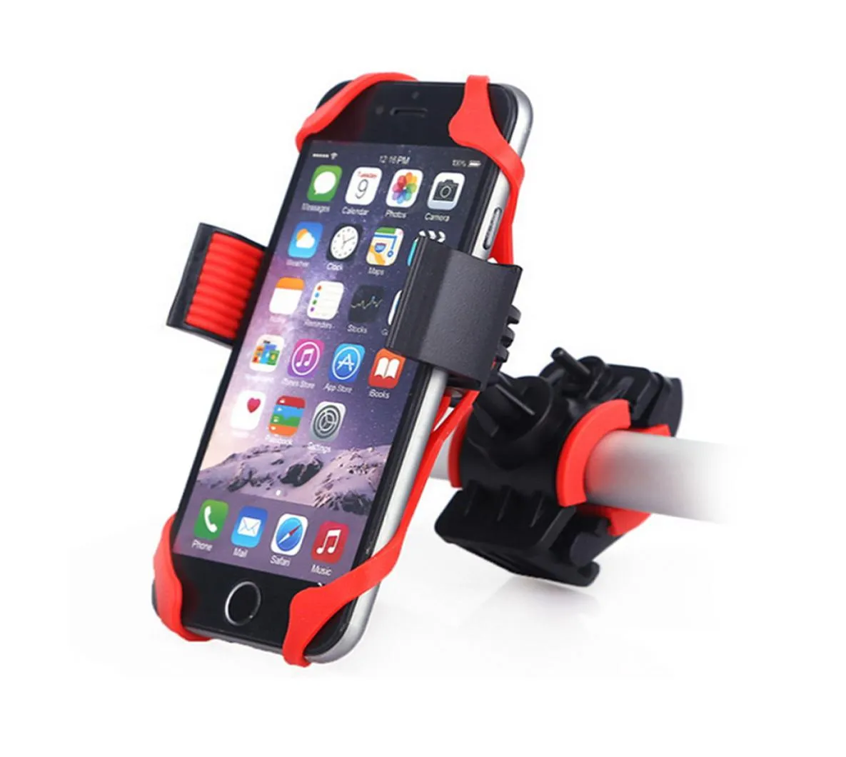 Cykeltelefonhållare 360 ​​Rotertable Universal Mobiltelefonfästen Bike Mount Holders Rack för iPhone XR Redmi GPS -enhet Ciclismo9598228