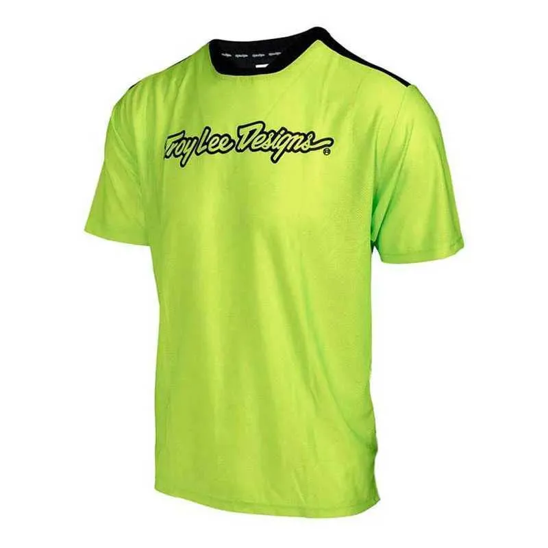 メンズTシャツMotochross短いSle Jersey Enduro Mountain Bike TシャツダウンヒルレーシングMaillot Ciclismoクイック乾燥自転車服J240426