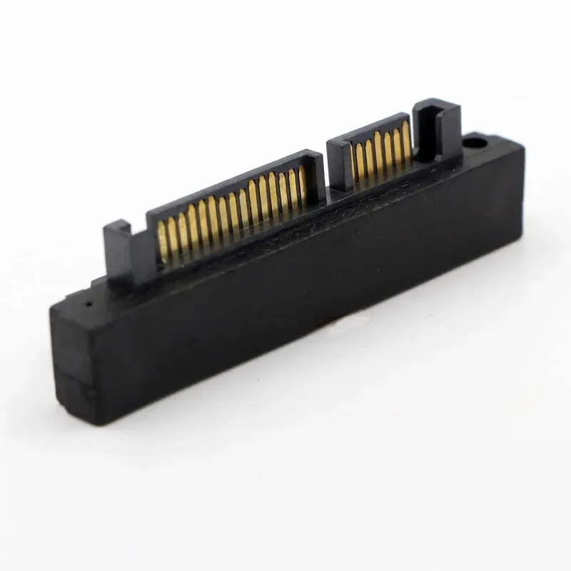 SATA7 15pin Male To Female 90 Degree Elbow Reverse Adapter SATA Hard Disk Single-head Interface Adapter Card