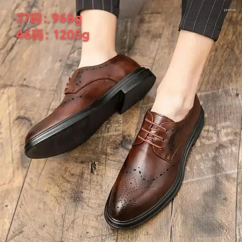 Dress Shoes Męska platforma Business Formalne noszenie Oxford High Heels Luxury Włoch