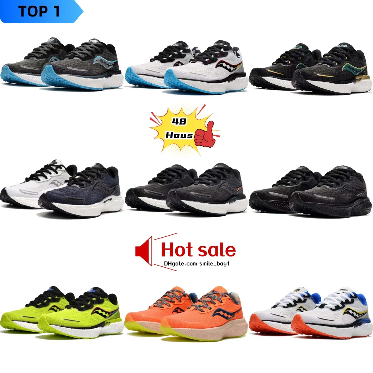 Chaussures de créateurs Saucone chaussures de course homme femme noire blanc jaune jaune orange violet brian shrader extérieur inter-country alpiniering amortissant sportives baskets