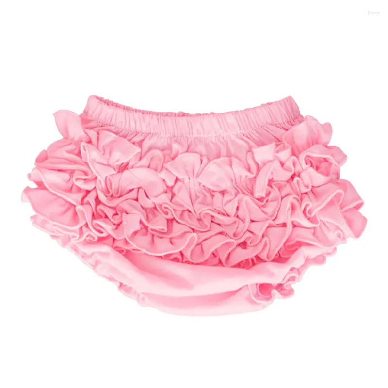 Robes de fille Baby Ruffle en dentelle pure coton à couches de culotte de coton pour Halloween Size S (rose)