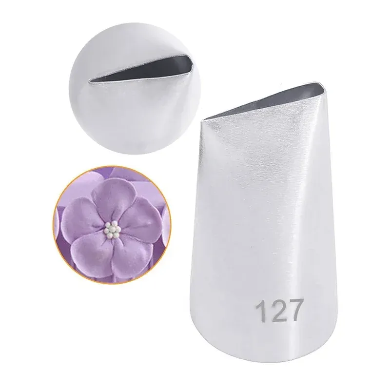 Formy kremowe rurki Dyszzyla Dekorowanie lukier do tworzenia Tulip Rose Petal Petal kształt ciasta pieczenia Narzędzia Bakeware #127