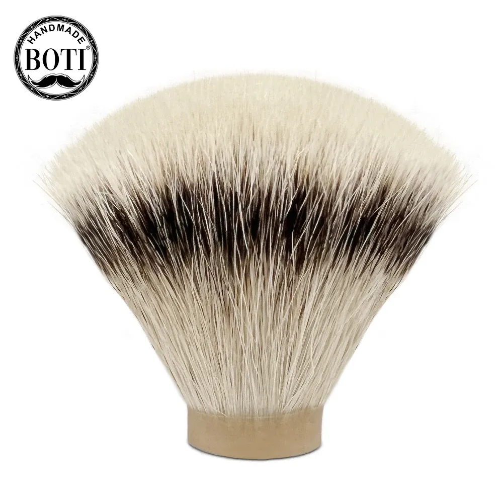 Brush Boti Brush SHD Leader Silvertip Badger Hair Knot Shaving Brushes Gel Tip Fan Shape Men's Beard Shaving Tools