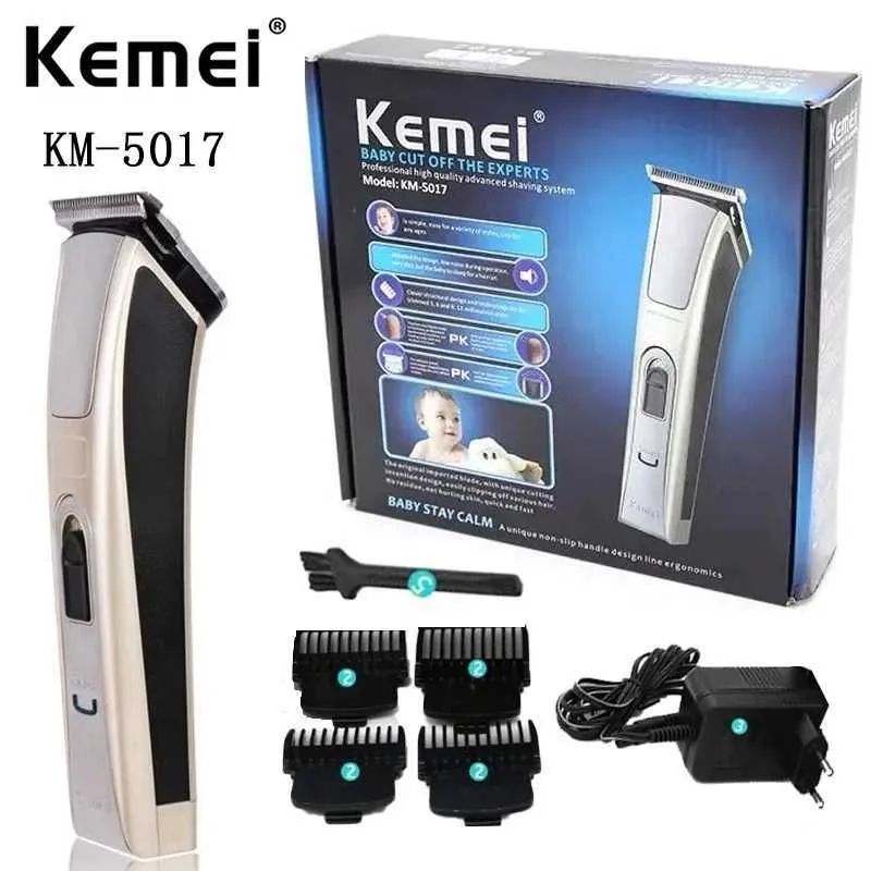 Terrimer per capelli di alta qualità Kemei Electric Hair Clipper KM-5017 Barbiere intagliato trimmer a cordone professionale Q240427